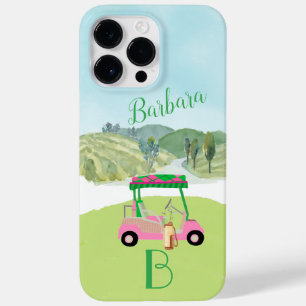 Coque Pour Pour iPhone 14 Pro Max Monogramme de la scène de golf