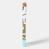 Coques Case-Mate iPhone Monogramme de l'abeille à fleurs de style rétro (Verso / Droite)