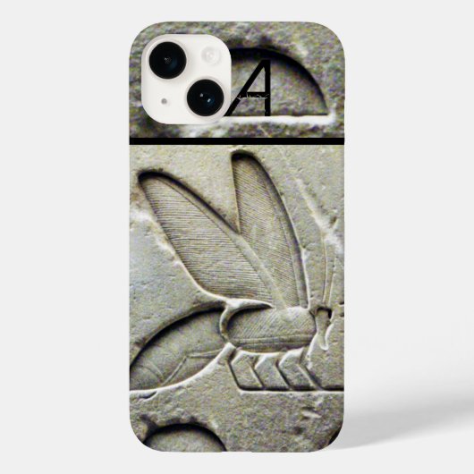 COQUES Case-Mate iPhone MONOGRAMME DE L'ANTIQUE ÉGYPTIENNE HONEY BEE BEEKE (Verso)