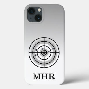 Case-Mate iPhone Case Monogramme de l'auteur du pistolet cible