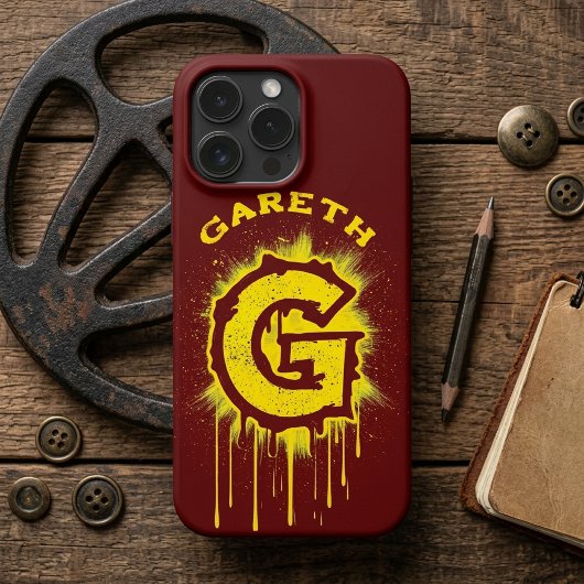 Coques Case-Mate iPhone Monogramme de lettre de graffiti urbain "G"