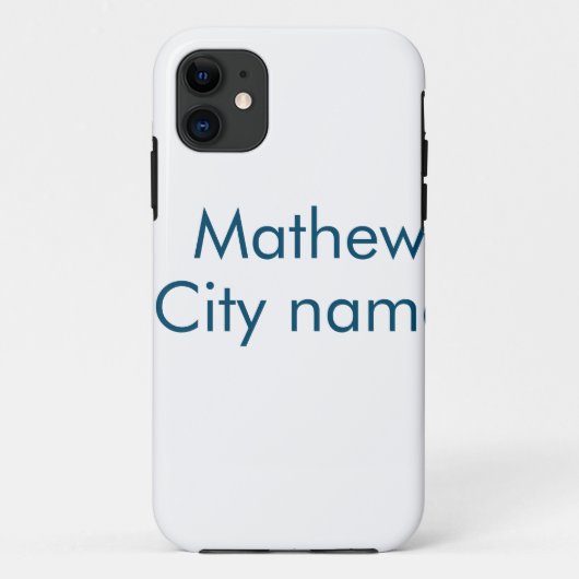 Coques Case-Mate iPhone monogramme de lettre initiale simple ajoutez votre (Dos)