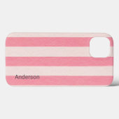 Coques Case-Mate iPhone Monogramme de ligne rétro élégant moderne (Verso (horizontal))
