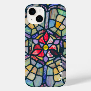 Coque Pour iPhone 14 Monogramme de ligne rétro élégant moderne