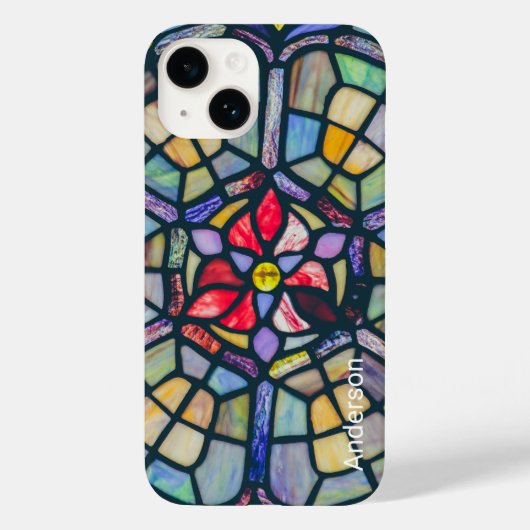 Coques Case-Mate iPhone Monogramme de ligne rétro élégant moderne (Verso)