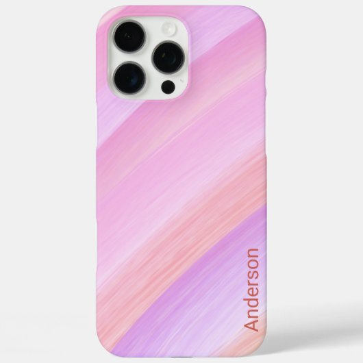 Coques Case-Mate iPhone Monogramme de ligne rétro élégant moderne (Verso)
