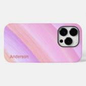 Coques Case-Mate iPhone Monogramme de ligne rétro élégant moderne (Verso (horizontal))