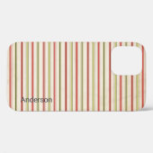 Coques Case-Mate iPhone Monogramme de ligne rétro élégant moderne (Verso (horizontal))