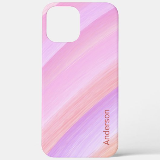 Coques Case-Mate iPhone Monogramme de ligne rétro élégant moderne (Verso)