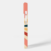 Coques Case-Mate iPhone Monogramme de ligne rétro élégant moderne (Verso / Gauche)