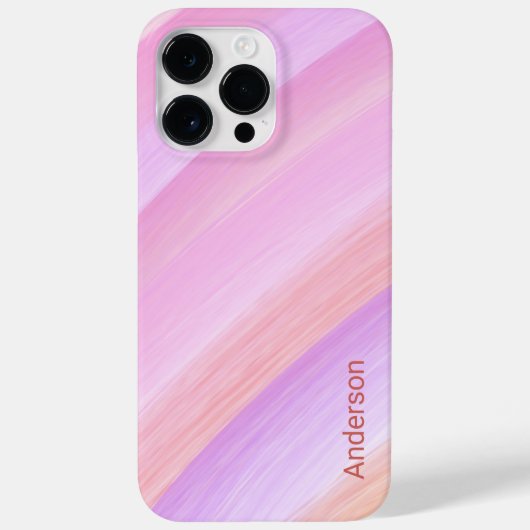 Coques Case-Mate iPhone Monogramme de ligne rétro élégant moderne (Verso)