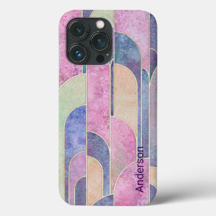 Case-Mate iPhone Case Monogramme de ligne rétro élégant moderne