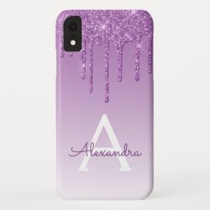 Case-Mate iPhone Case Monogramme de luxe pourpre de parties