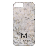 Coques Case-Mate iPhone Monogramme de marbre (Dos)