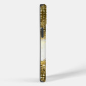 Coques Case-Mate iPhone Monogramme de marbre moderne Faux Gold Parties sci (Verso / Droite)