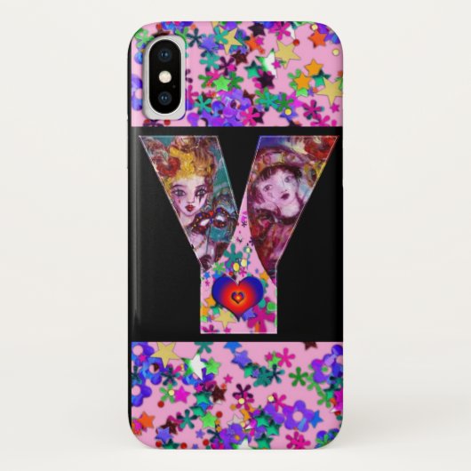 COQUES Case-Mate iPhone MONOGRAMME DE MASQUÉRADE VÉNÉTIENNE VALENTINE Y LE (Dos)