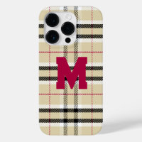 Monogramme de mode préppie beige personnalisé