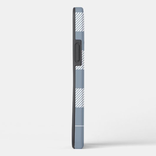 Coques Case-Mate iPhone Monogramme de Motif bleu roux (Verso / Droite)