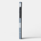 Coques Case-Mate iPhone Monogramme de Motif bleu roux (Verso / Gauche)