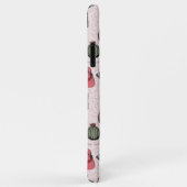 Coques Case-Mate iPhone Monogramme de Noël de la petite fille (Dos/Droite)