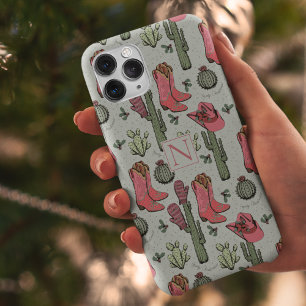 Case-Mate iPhone Case Monogramme de Noël de la petite fille
