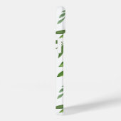Coques Case-Mate iPhone Monogramme de nom motif olive aquarelle verte (Verso / Droite)