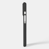Coques Case-Mate iPhone Monogramme de nom (ou autre texte) gris foncé mode (Verso / Gauche)
