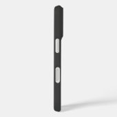 Coques Case-Mate iPhone Monogramme de nom (ou autre texte) gris foncé mode (Verso / Droite)