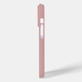 Coques Case-Mate iPhone Monogramme de nom rose moderne (Verso / Gauche)