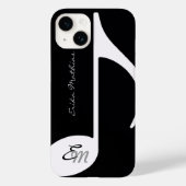 Coques Case-Mate iPhone Monogramme de note musicale (Verso)