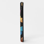 Coques Case-Mate iPhone Monogramme de papillons vibrants (Dos/Gauche)