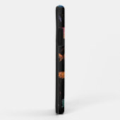 Coques Case-Mate iPhone Monogramme de papillons vibrants (Dos/Droite)