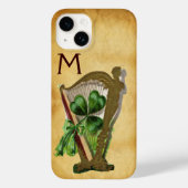 COQUES Case-Mate iPhone MONOGRAMME DE PARCHEMENT SHAMROCK VERT (Verso)