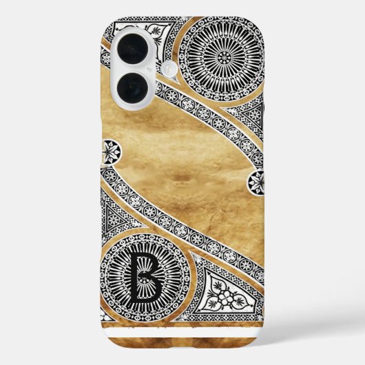 Coques Case-Mate iPhone MONogramme de parchemin ARCHITECTURE RENAISSANCE (Verso)