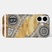 Coques Case-Mate iPhone MONogramme de parchemin ARCHITECTURE RENAISSANCE (Verso (horizontal))
