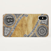 Coques Case-Mate iPhone MONogramme de parchemin ARCHITECTURE RENAISSANCE (Dos (Horizontal))