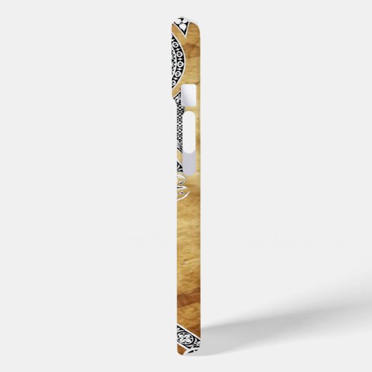 Coques Case-Mate iPhone MONogramme de parchemin ARCHITECTURE RENAISSANCE (Verso / Gauche)
