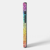 Coques Case-Mate iPhone Monogramme de Parties scintillant arc-en-ciel Whim (Verso / Gauche)