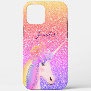 Case-Mate iPhone Case Monogramme de Parties scintillant de la licorne de