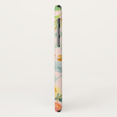 Coques Case-Mate iPhone Monogramme de Parties scintillant d'Eucalyptus ros (Dos/Gauche)