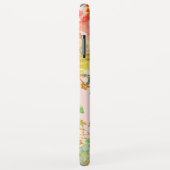 Coques Case-Mate iPhone Monogramme de Parties scintillant d'Eucalyptus ros (Dos/Droite)