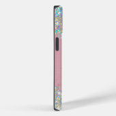 Coques Case-Mate iPhone Monogramme de Parties scintillant moderne Blush Ho (Verso / Droite)