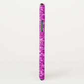 Coques Case-Mate iPhone Monogramme de Parties scintillant moderne Hot Pink (Dos/Droite)