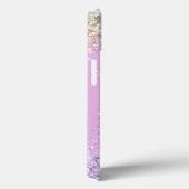 Coques Case-Mate iPhone Monogramme de Parties scintillant moderne violet (Verso / Droite)