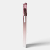 Coques Case-Mate iPhone Monogramme de Parties scintillant rose vif pour fi (Verso / Droite)
