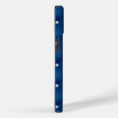 Coques Case-Mate iPhone Monogramme de Parties scintillant royale bleu et a (Verso / Droite)