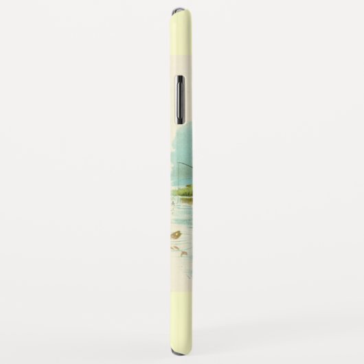 Coques Case-Mate iPhone MONOGRAMME DE PÊCHE, crème (Dos/Droite)