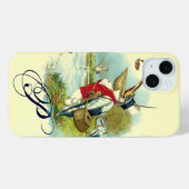 Coques Case-Mate iPhone MONOGRAMME DE PÊCHE, crème (Verso (horizontal))