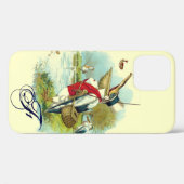 Coques Case-Mate iPhone MONOGRAMME DE PÊCHE, crème (Verso (horizontal))