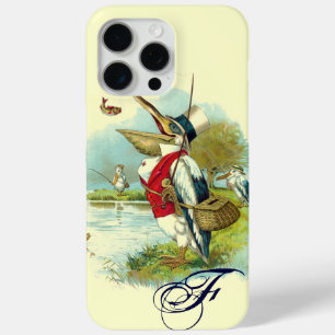 Coque iPhone 15 Pro Max MONOGRAMME DE PÊCHE, crème